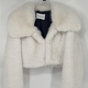 AZALEA WANG Cadence Faux Fur Jacket